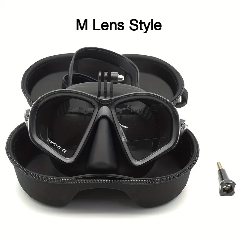 Freediving Mask Set - Professional Freediving M Lens Goggles Low
